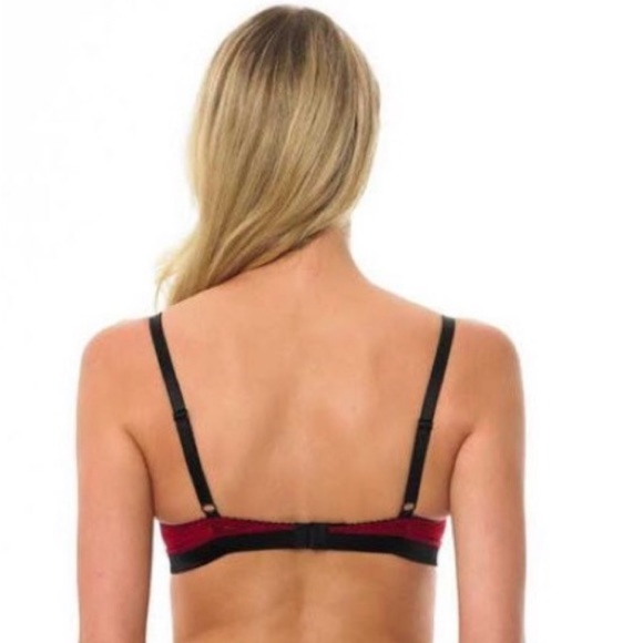 Bluebella Red and Black Lace Bra with Panties Set - Picture 8 of 15